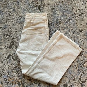 Creatures of Comfort white high-waisted jeans